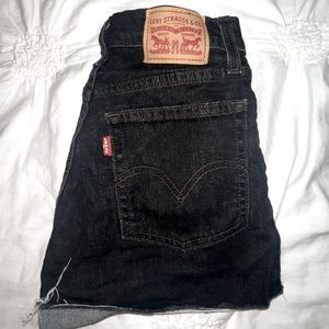 Levi’s Black Jean Shorts